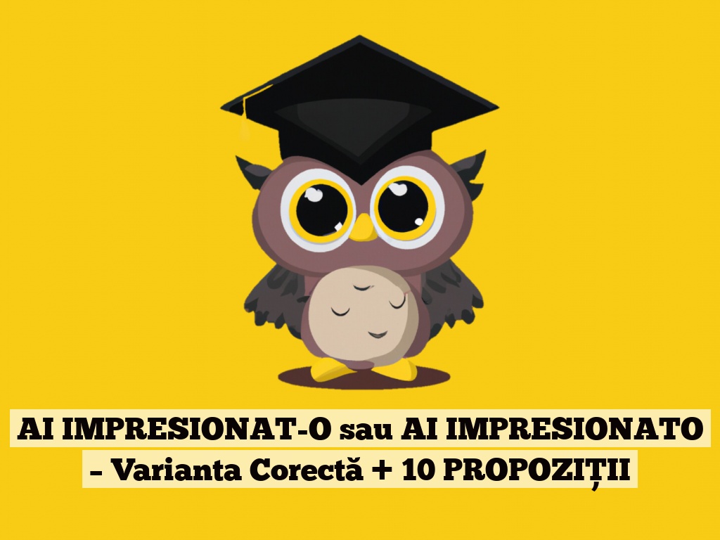 AI IMPRESIONAT-O sau AI IMPRESIONATO – Varianta Corectă + 10 PROPOZIȚII