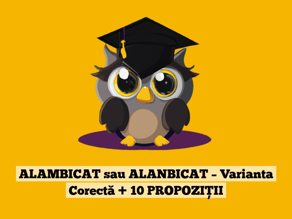 ALAMBICAT sau ALANBICAT – Varianta Corectă + 10 PROPOZIȚII