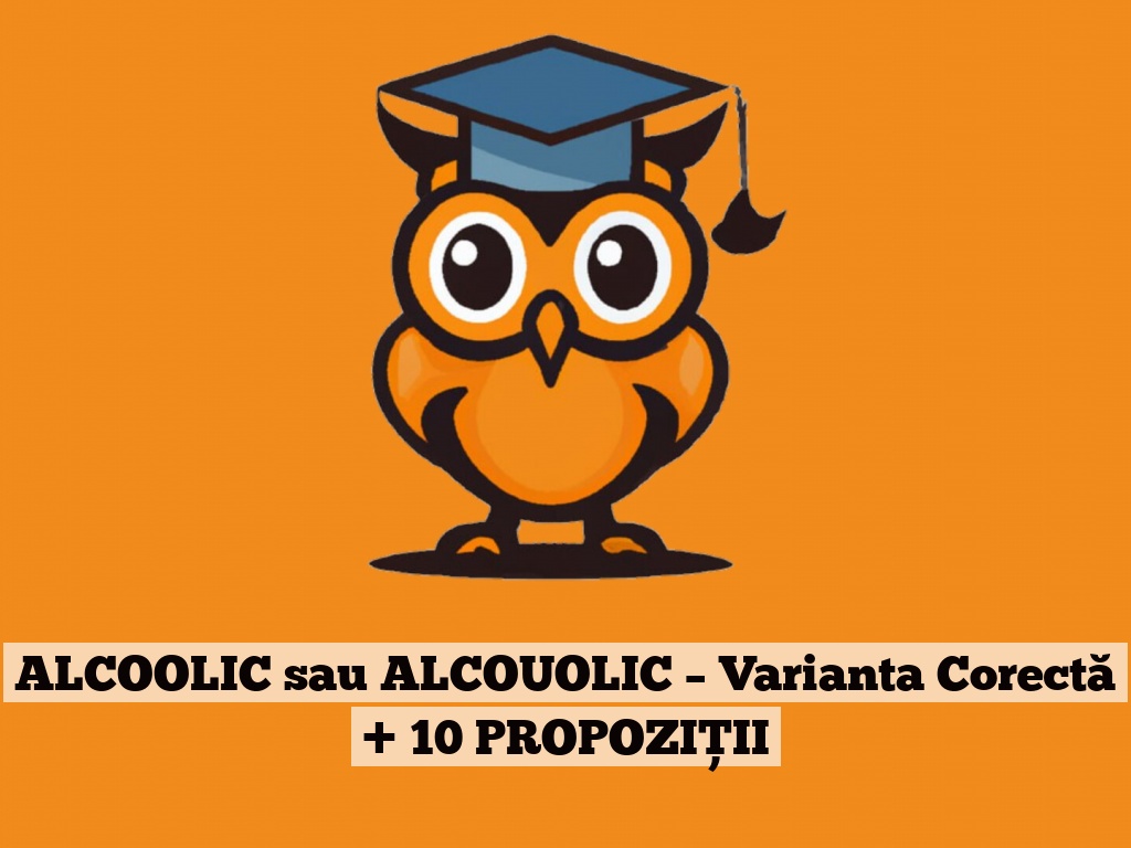 ALCOOLIC sau ALCOUOLIC – Varianta Corectă + 10 PROPOZIȚII