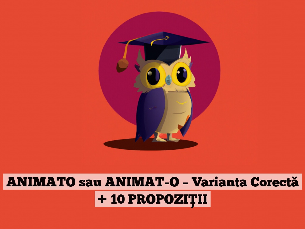 ANIMATO sau ANIMAT-O – Varianta Corectă + 10 PROPOZIȚII