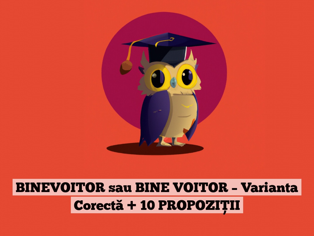 BINEVOITOR sau BINE VOITOR – Varianta Corectă + 10 PROPOZIȚII