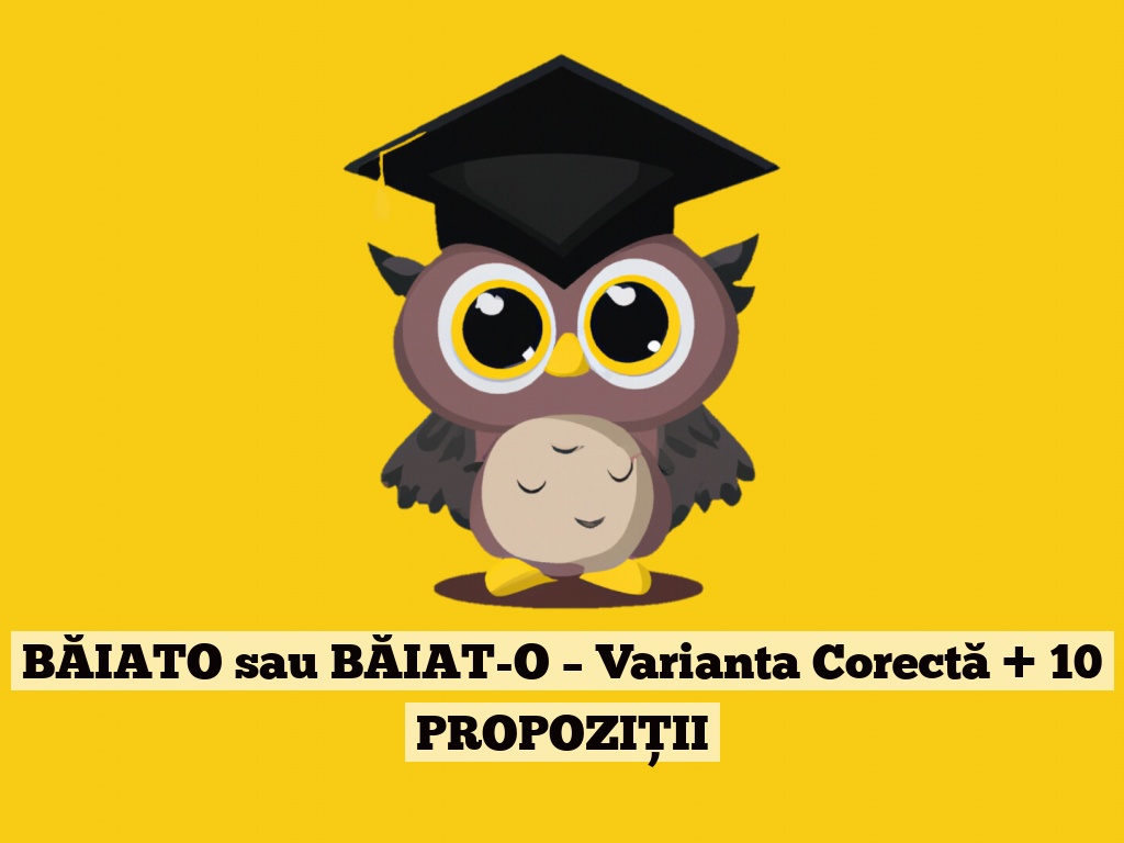 BĂIATO sau BĂIAT-O – Varianta Corectă + 10 PROPOZIȚII