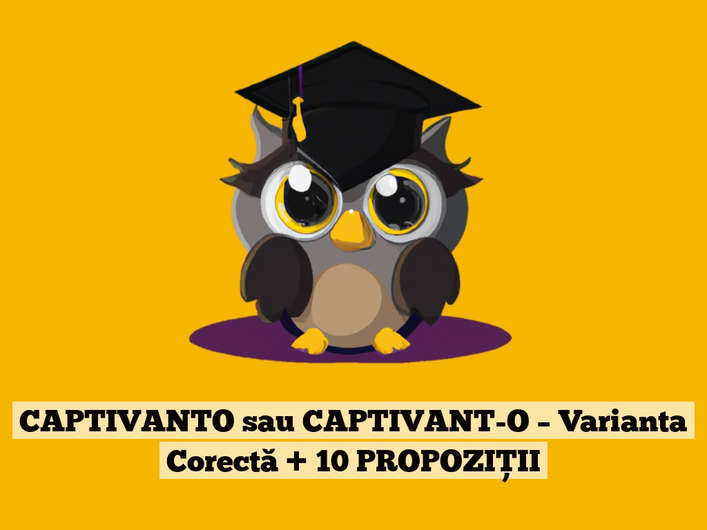 CAPTIVANTO sau CAPTIVANT-O – Varianta Corectă + 10 PROPOZIȚII