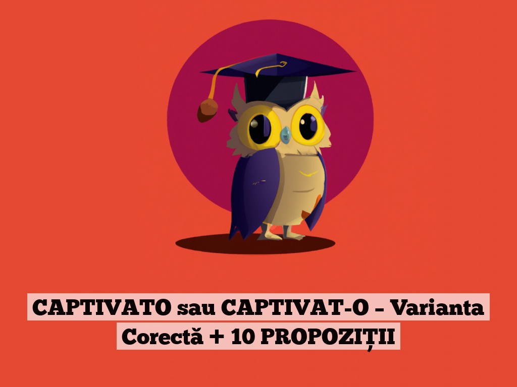 CAPTIVATO sau CAPTIVAT-O – Varianta Corectă + 10 PROPOZIȚII