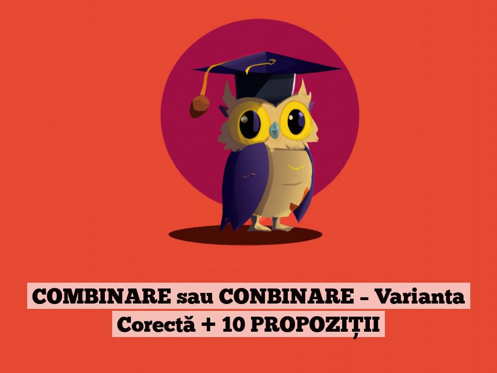 COMBINARE sau CONBINARE – Varianta Corectă + 10 PROPOZIȚII