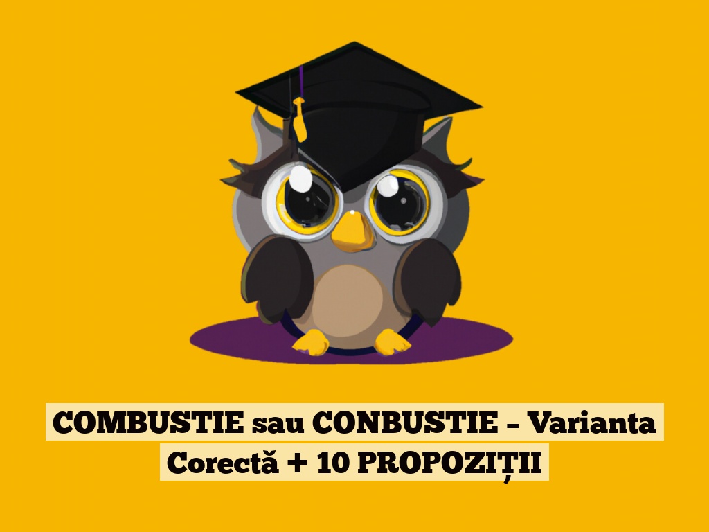 COMBUSTIE sau CONBUSTIE – Varianta Corectă + 10 PROPOZIȚII