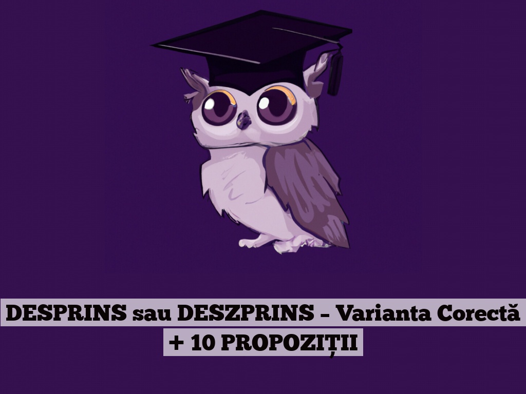 DESPRINS sau DESZPRINS – Varianta Corectă + 10 PROPOZIȚII