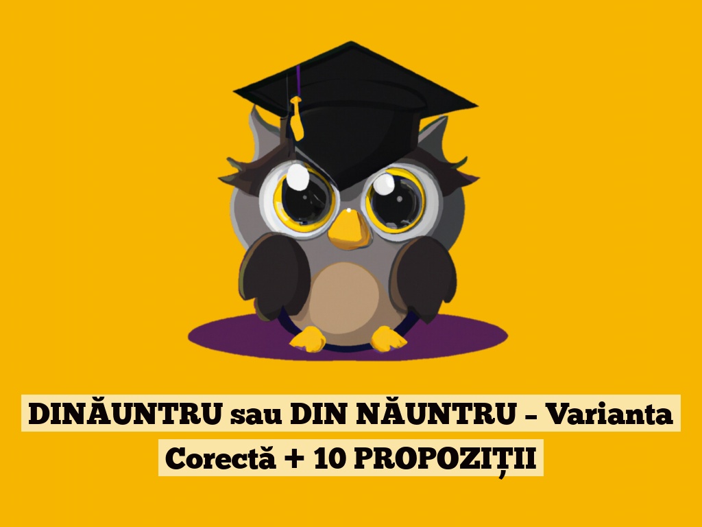 DINĂUNTRU sau DIN NĂUNTRU – Varianta Corectă + 10 PROPOZIȚII