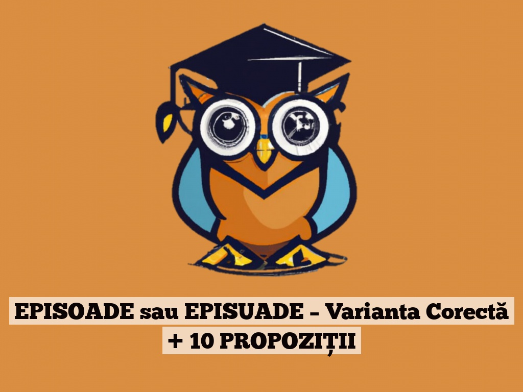 EPISOADE sau EPISUADE – Varianta Corectă + 10 PROPOZIȚII