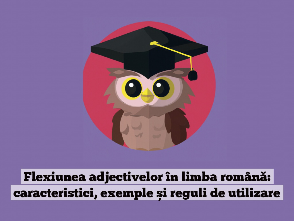 Flexiunea adjectivelor în limba română: caracteristici, exemple și reguli de utilizare