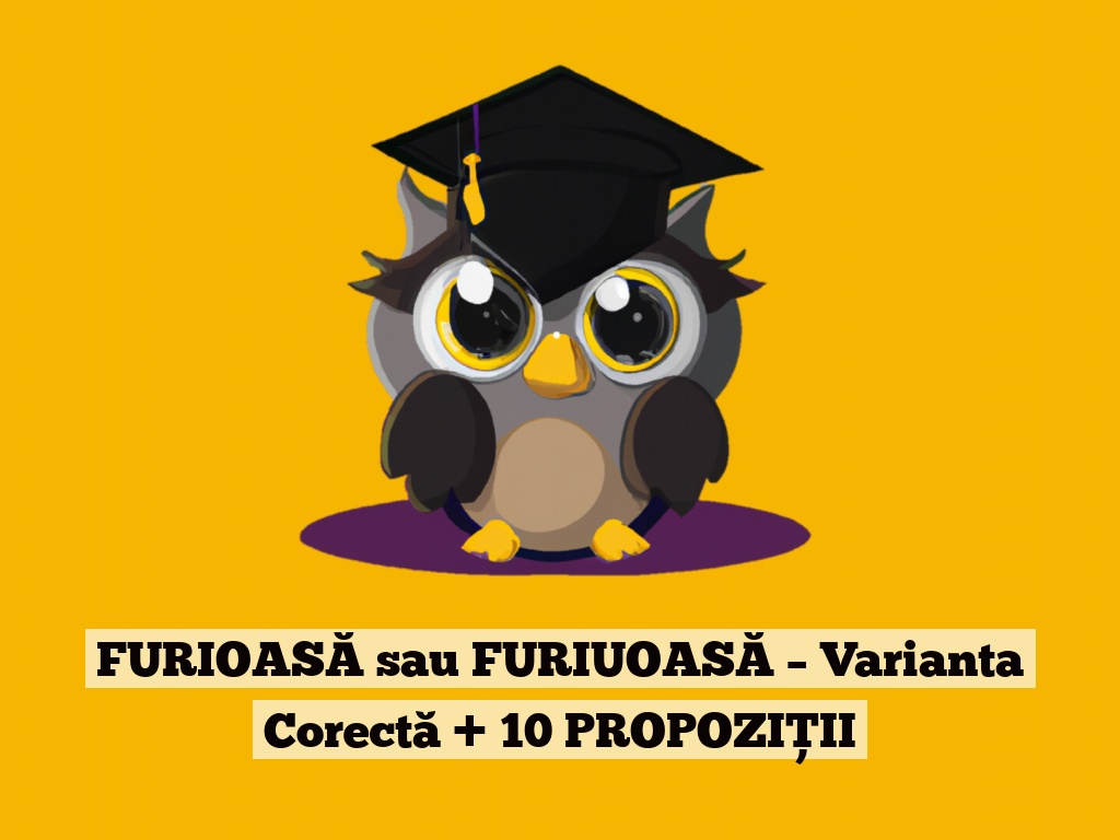 FURIOASĂ sau FURIUOASĂ – Varianta Corectă + 10 PROPOZIȚII