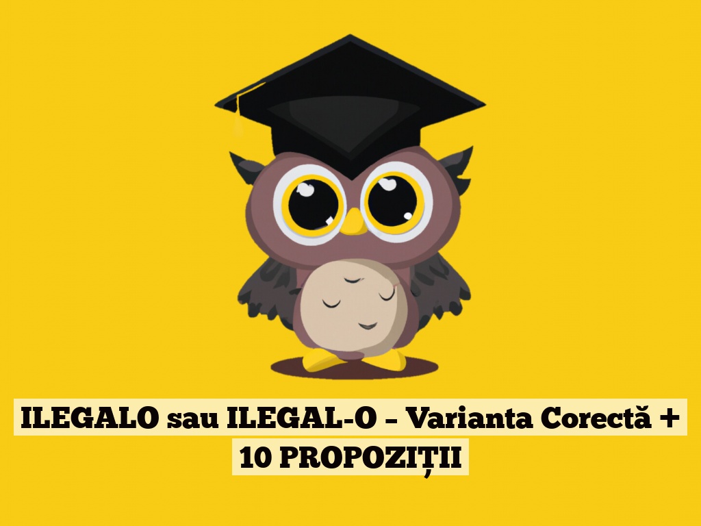 ILEGALO sau ILEGAL-O – Varianta Corectă + 10 PROPOZIȚII