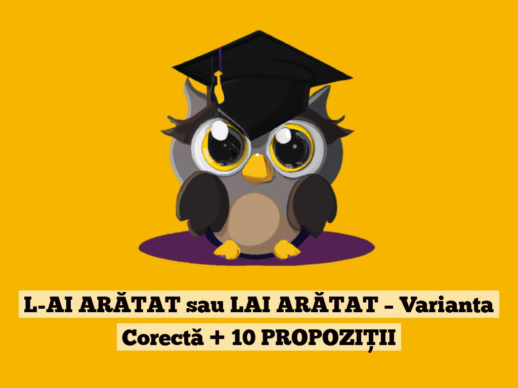 L-AI ARĂTAT sau LAI ARĂTAT – Varianta Corectă + 10 PROPOZIȚII