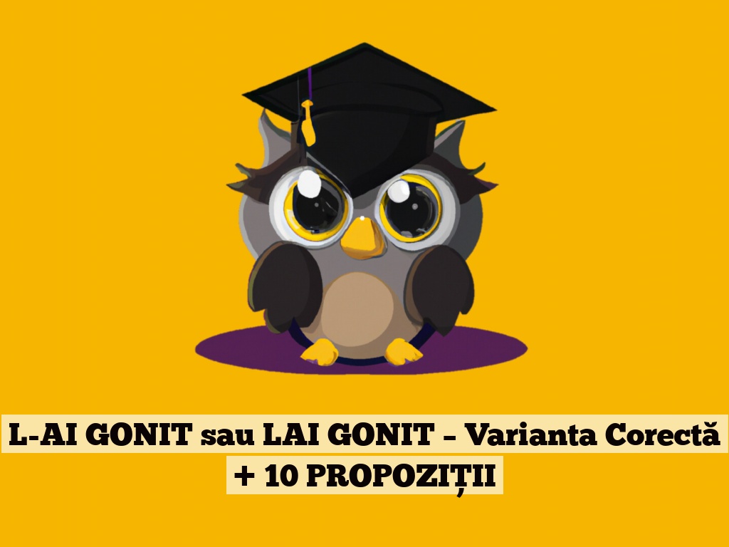 L-AI GONIT sau LAI GONIT – Varianta Corectă + 10 PROPOZIȚII