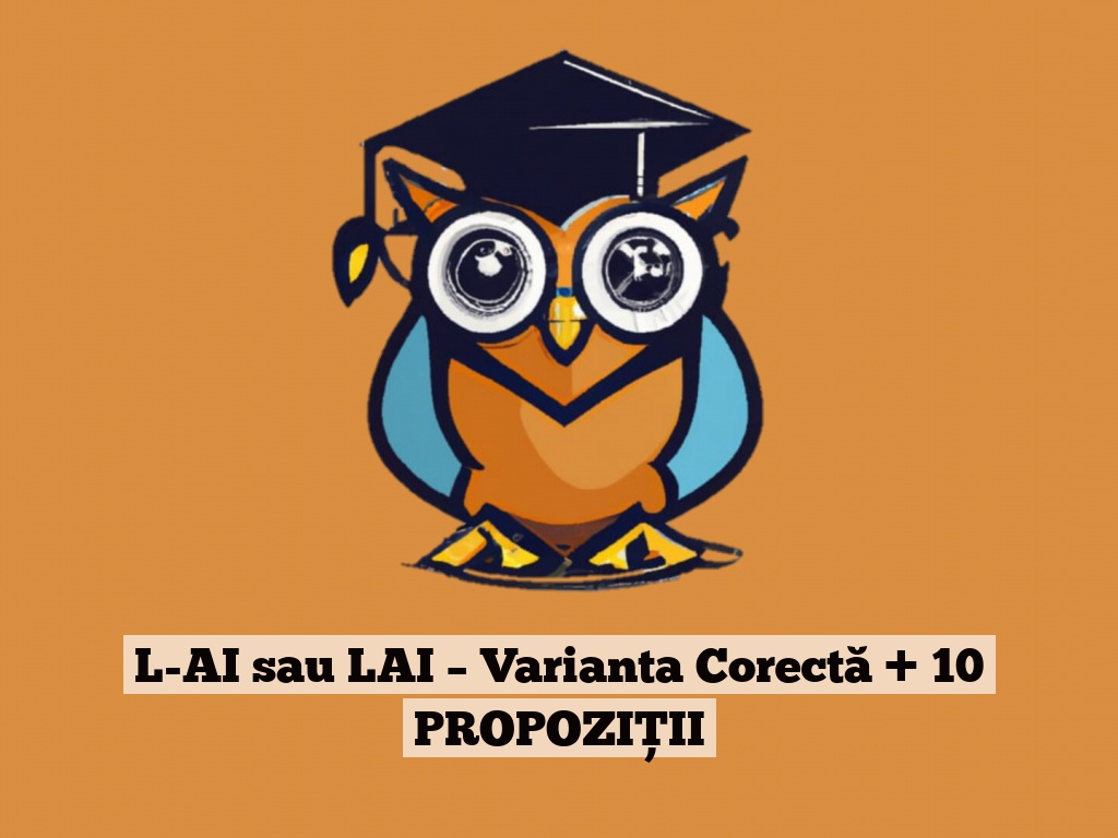 L-AI sau LAI – Varianta Corectă + 10 PROPOZIȚII