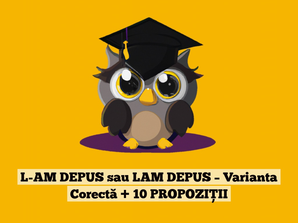 L-AM DEPUS sau LAM DEPUS – Varianta Corectă + 10 PROPOZIȚII