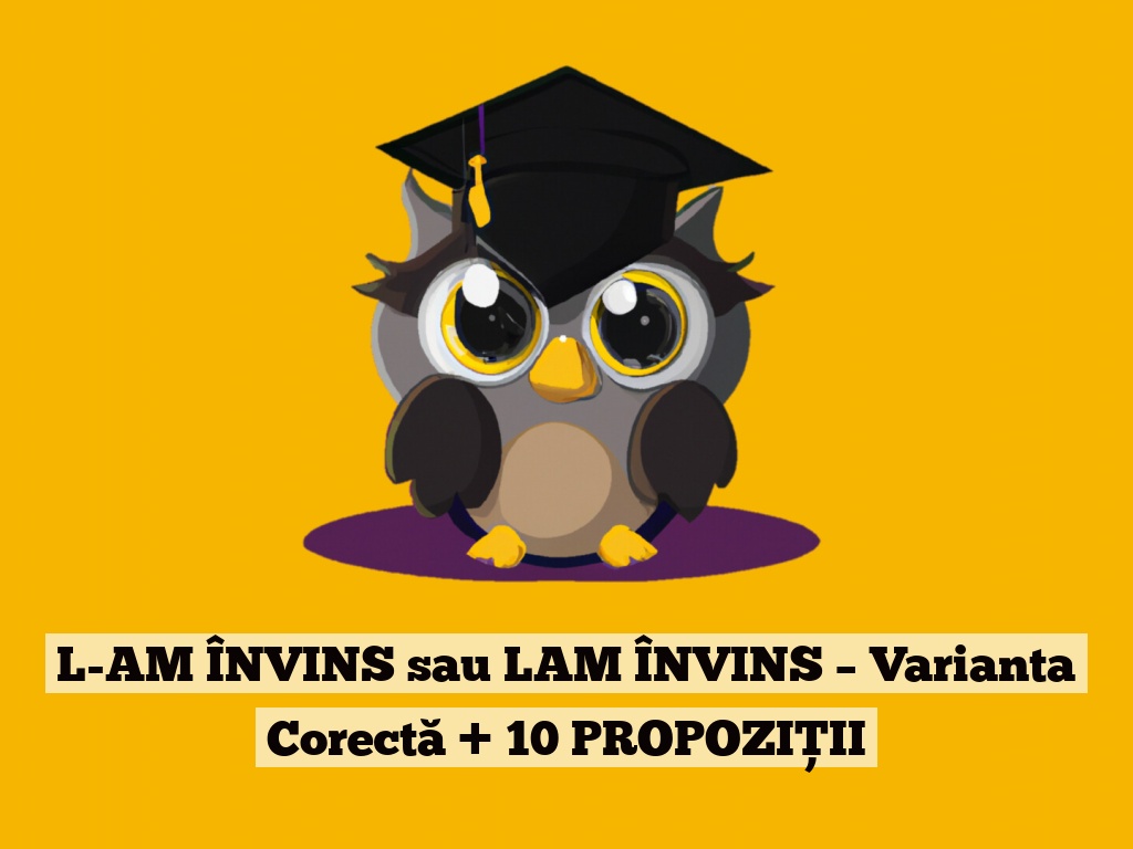 L-AM ÎNVINS sau LAM ÎNVINS – Varianta Corectă + 10 PROPOZIȚII