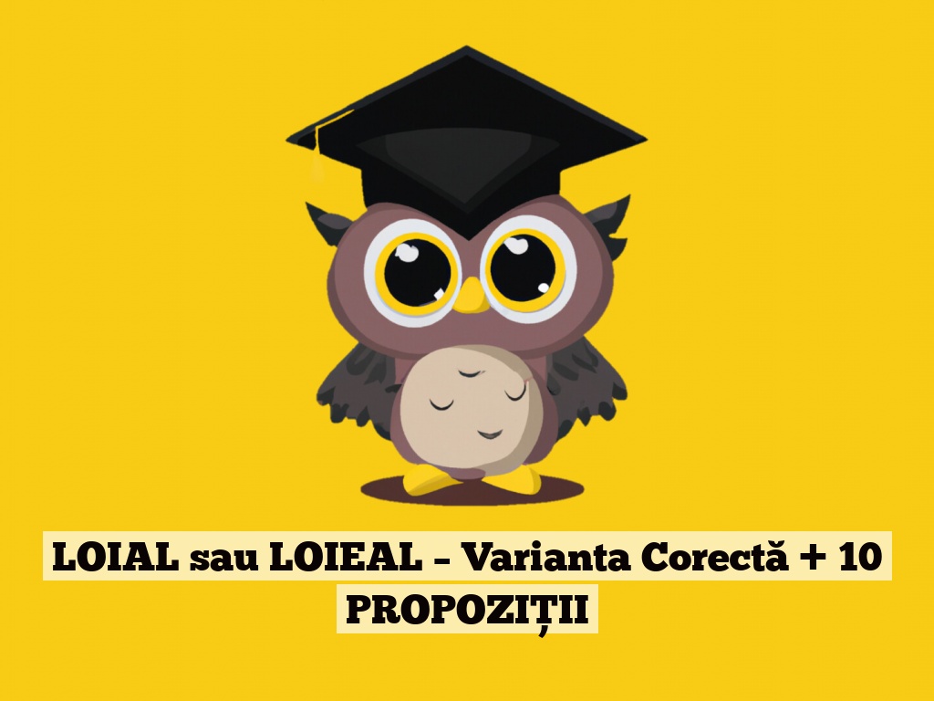 LOIAL sau LOIEAL – Varianta Corectă + 10 PROPOZIȚII