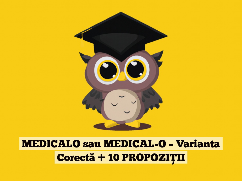 MEDICALO sau MEDICAL-O – Varianta Corectă + 10 PROPOZIȚII