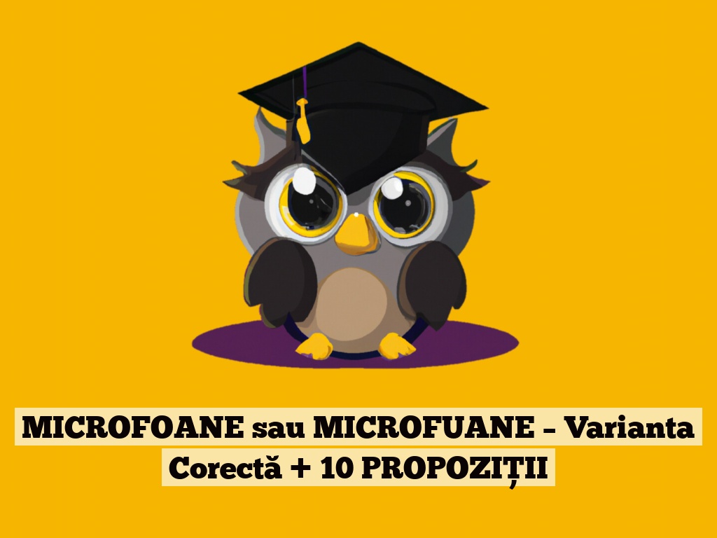 MICROFOANE sau MICROFUANE – Varianta Corectă + 10 PROPOZIȚII