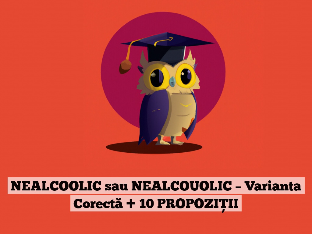 NEALCOOLIC sau NEALCOUOLIC – Varianta Corectă + 10 PROPOZIȚII