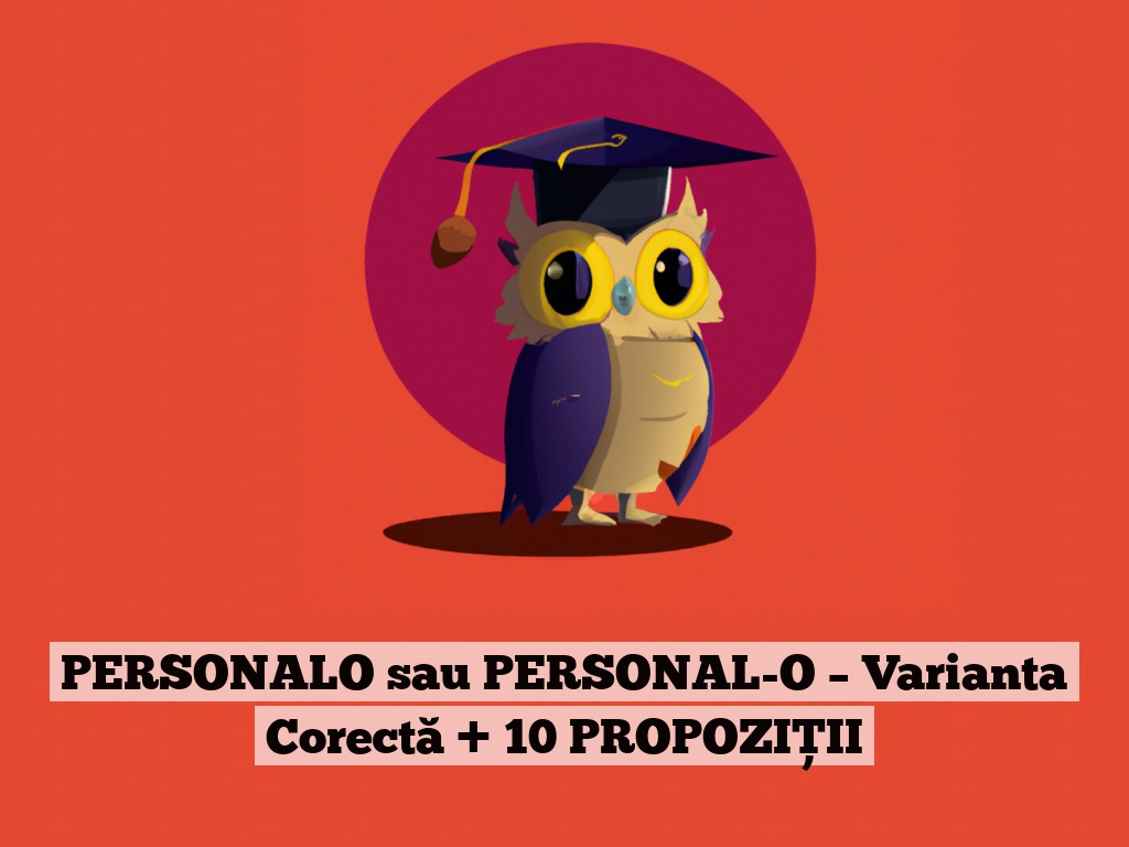 PERSONALO sau PERSONAL-O – Varianta Corectă + 10 PROPOZIȚII