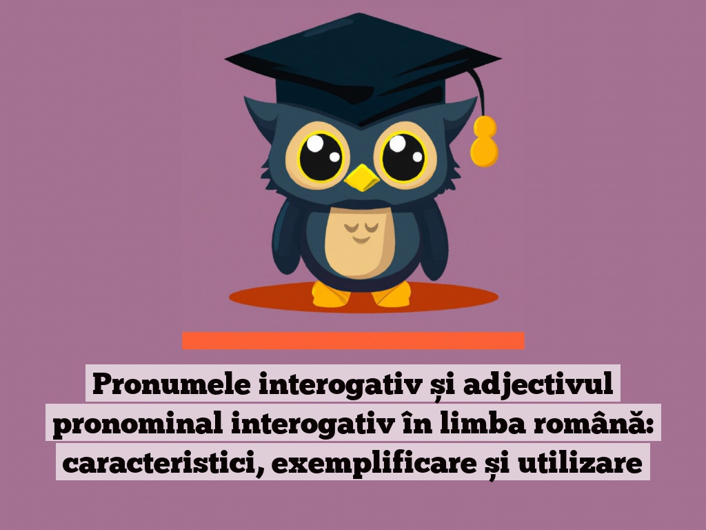 Pronumele interogativ și adjectivul pronominal interogativ în limba română: caracteristici, exemplificare și utilizare