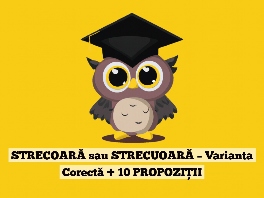 STRECOARĂ sau STRECUOARĂ – Varianta Corectă + 10 PROPOZIȚII