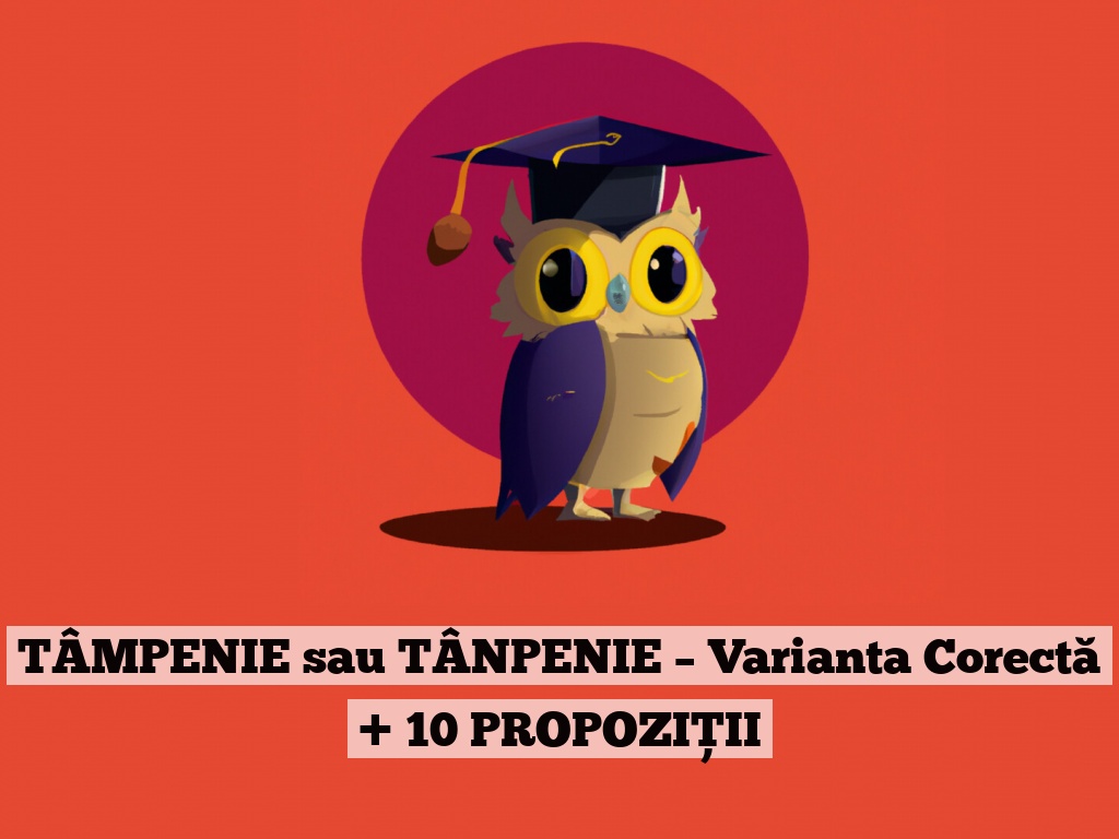 TÂMPENIE sau TÂNPENIE – Varianta Corectă + 10 PROPOZIȚII