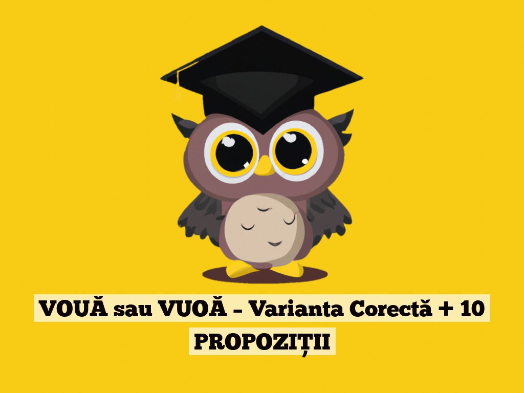 VOUĂ sau VUOĂ – Varianta Corectă + 10 PROPOZIȚII