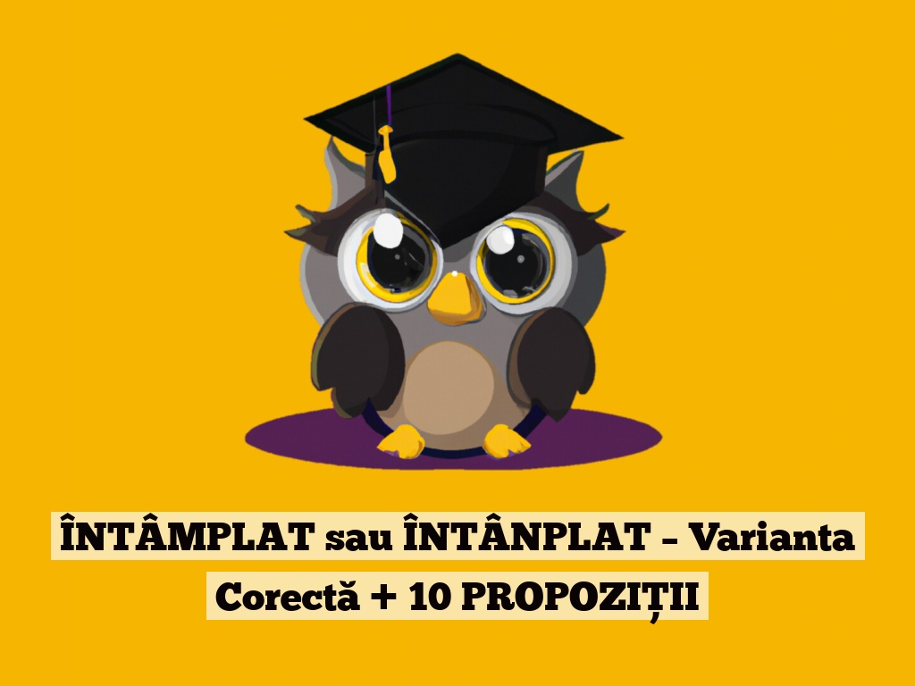 ÎNTÂMPLAT sau ÎNTÂNPLAT – Varianta Corectă + 10 PROPOZIȚII