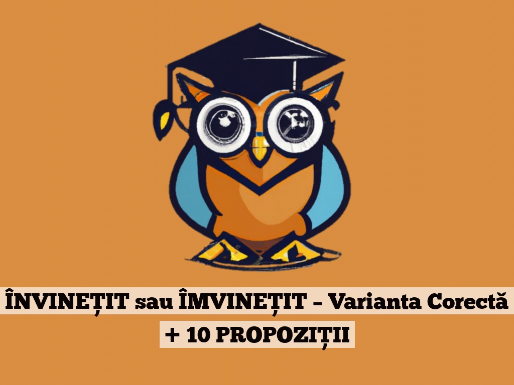 ÎNVINEȚIT sau ÎMVINEȚIT – Varianta Corectă + 10 PROPOZIȚII