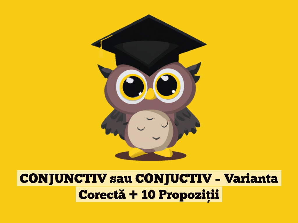 CONJUNCTIV sau CONJUCTIV – Varianta Corectă + 10 Propoziții