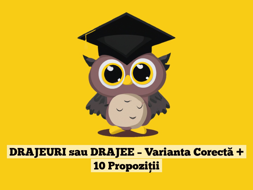 DRAJEURI sau DRAJEE – Varianta Corectă + 10 Propoziții