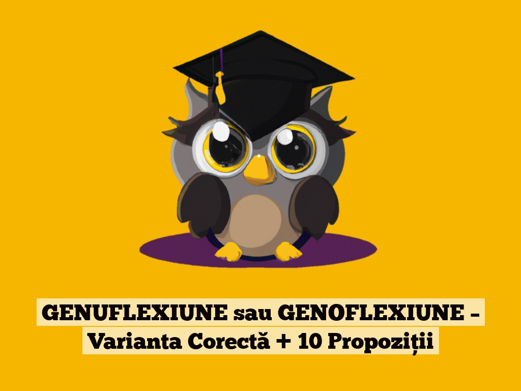 GENUFLEXIUNE sau GENOFLEXIUNE – Varianta Corectă + 10 Propoziții