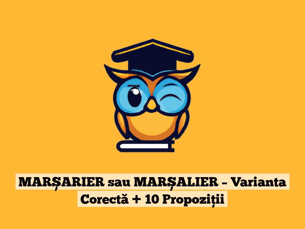 MARȘARIER sau MARȘALIER – Varianta Corectă + 10 Propoziții