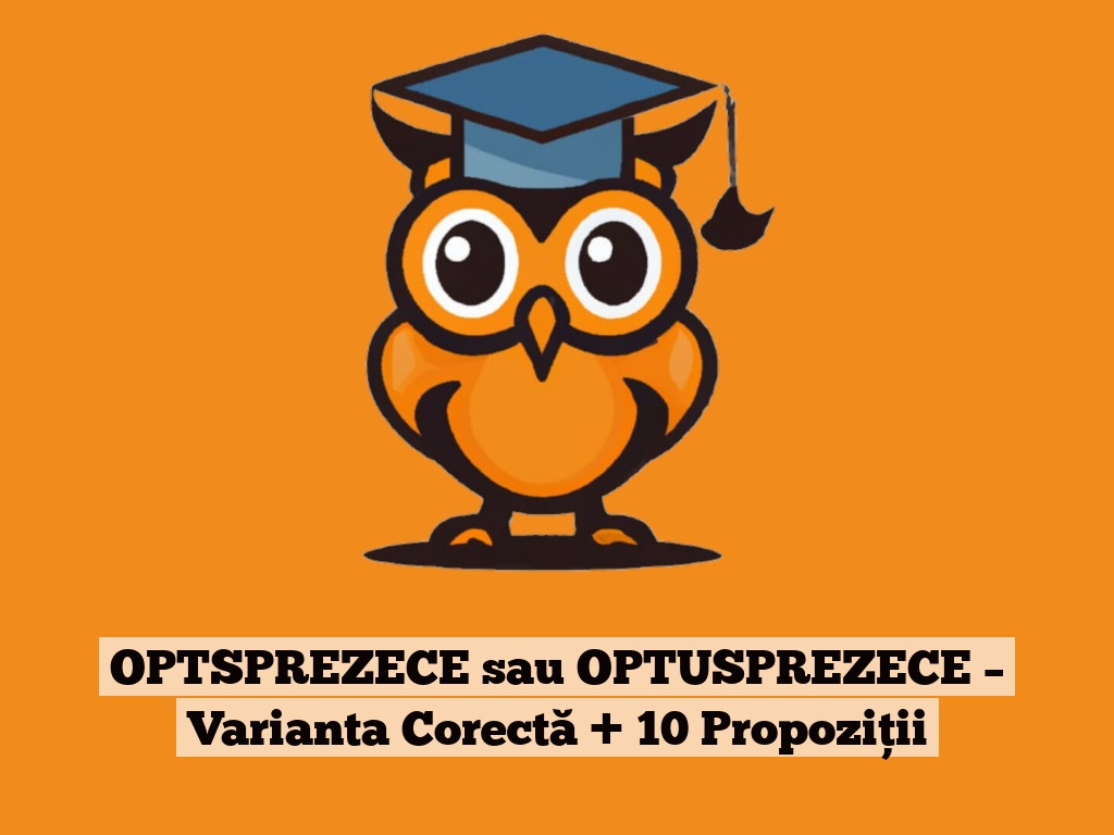 OPTSPREZECE sau OPTUSPREZECE – Varianta Corectă + 10 Propoziții