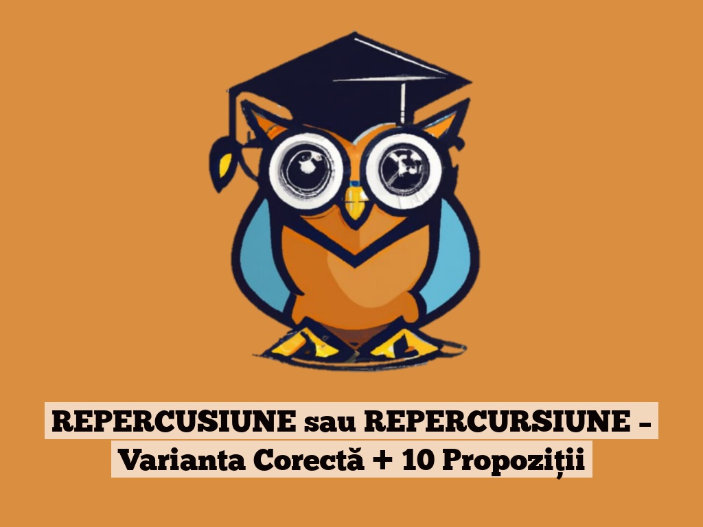 REPERCUSIUNE sau REPERCURSIUNE – Varianta Corectă + 10 Propoziții