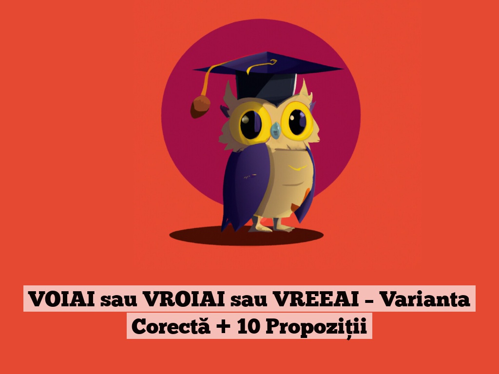 VOIAI sau VROIAI sau VREEAI – Varianta Corectă + 10 Propoziții